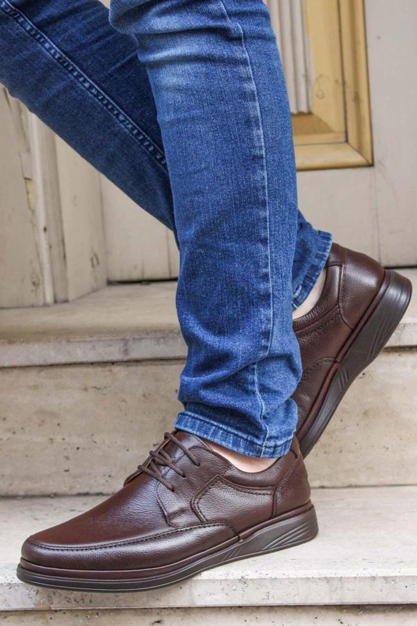 Fast Step Hakiki Deri Kız Çocuk Klasik Ayakkabı 612Xa875 - Image 1