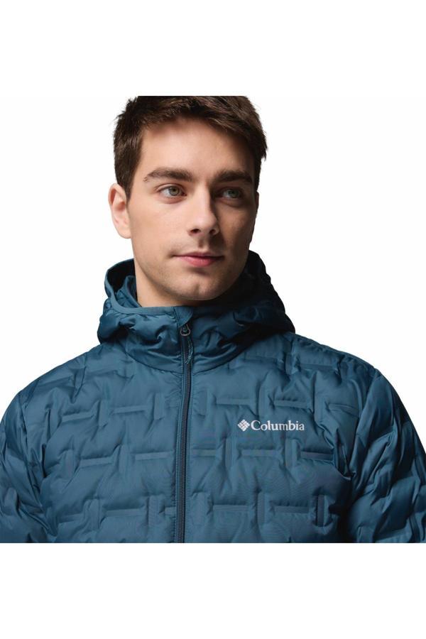 Columbia Erkek Outdoor Kaz Tuyu Mont Wo6610 Delta Rıdge Iı Down Hooded Jacket 2086221429 - Image 1