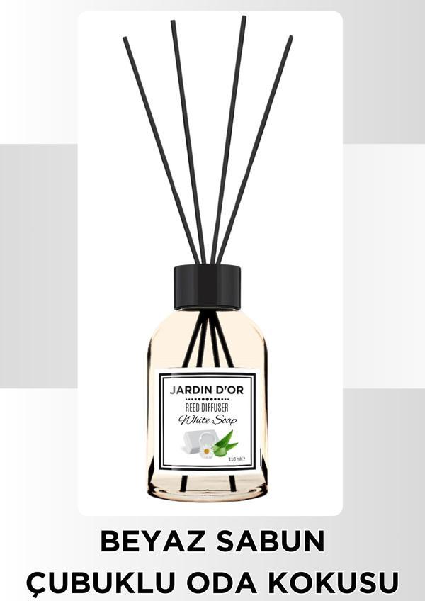 Beyaz Sabun Çubuklu Oda Kokusu / White Soap Reed Diffuser 110 ML - Image 1