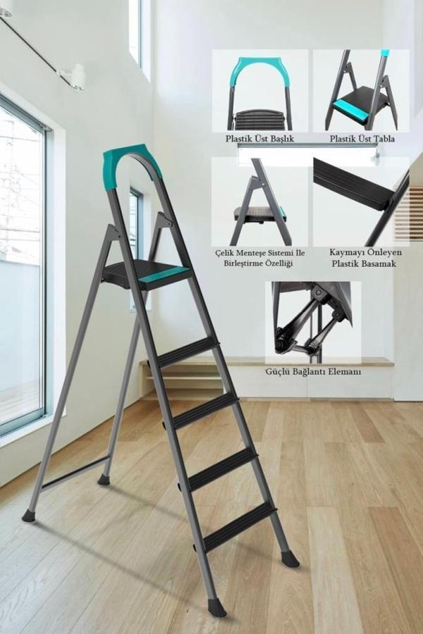 Doğrular 51304 Riser 4+1 Plastik Basamaklı Merdiven - Image 1