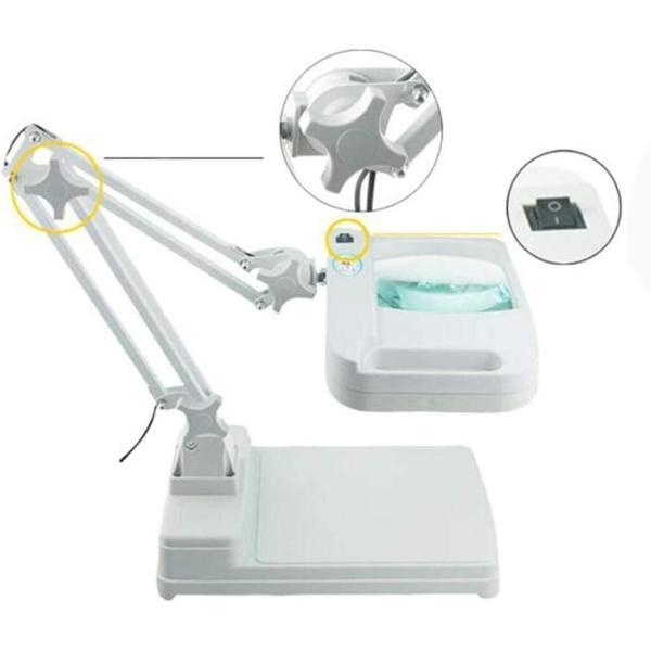 5X 10X Büyüteç - Led Işıklı Süper Parlak Enerji Tasarruflu  Masa Lambası Lt-861 - Image 1