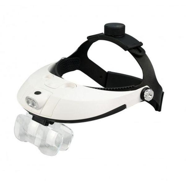 5 Mercekli Çok Fonksiyonlu Başlık Tip Işıklı Büyüteç 81001H - Image 1