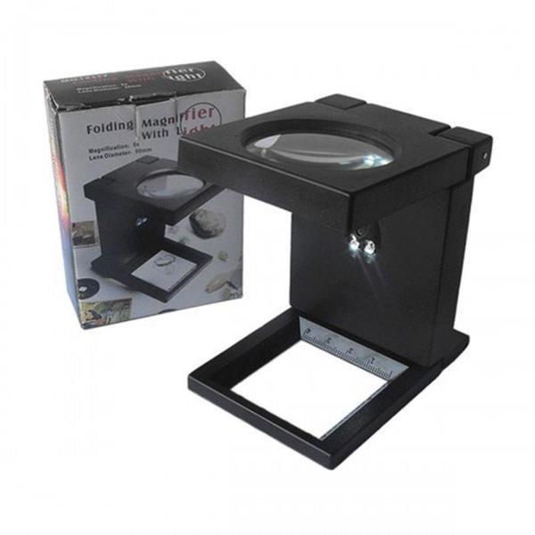 Katlanır Plastık Led Işıklı Test Cıhazı Büyüteç 2.5X90Mm - Image 1