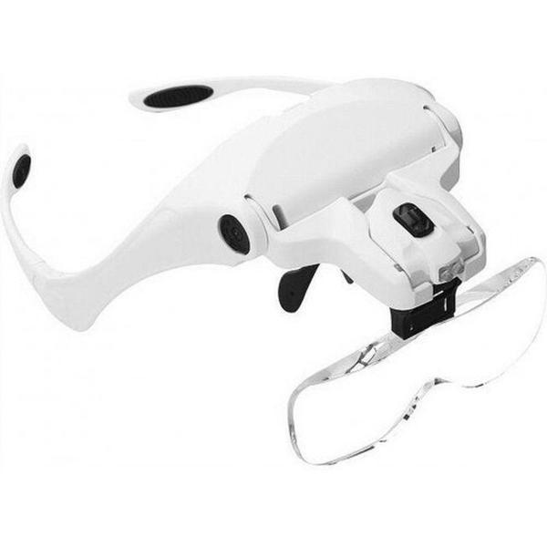 5 Lens 1.0X-3.5X 2Led Işıklı İle Ayarlanabilir Gözlük Büyüteç 9892B2 - Image 1