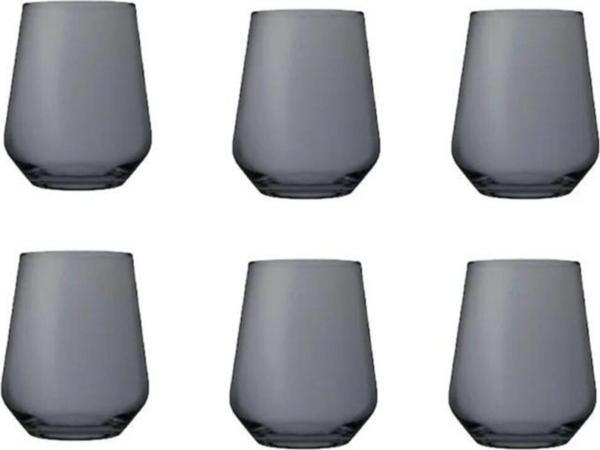 Paşabahçe 41536 6 Lı Allegra Bardak Su Bardağı - Meşrubat Bardağı (Gri) - Image 1