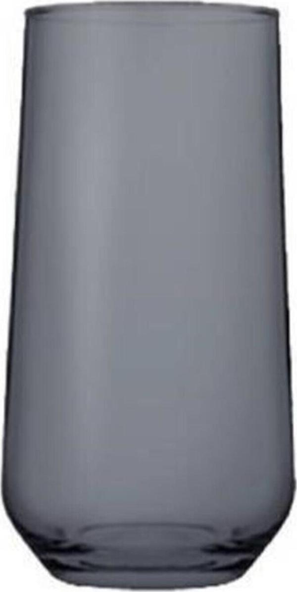 Paşabahçe 420015 Allegra Bardak Su Bardağı - 6 Lı Meşrubat Bardağı Gri - Image 1