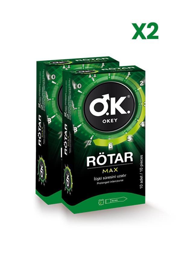 Okey Rötar Max Prezervatif 10'lu x2 Adet - Image 1