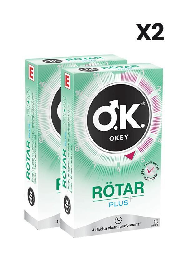 Okey Rötar Plus Prezervatif 10'lu x2 Adet - Image 1