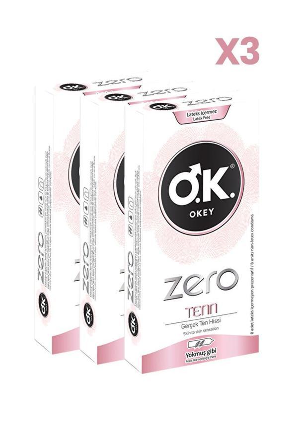 Okey Zero Tenn Prezervatif 8'li x3 Adet - Image 1