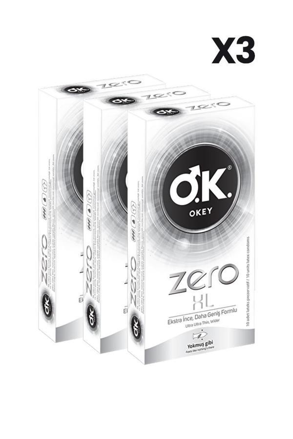 Okey Zero XL Prezervatif 10'lu x3 Adet - Image 1