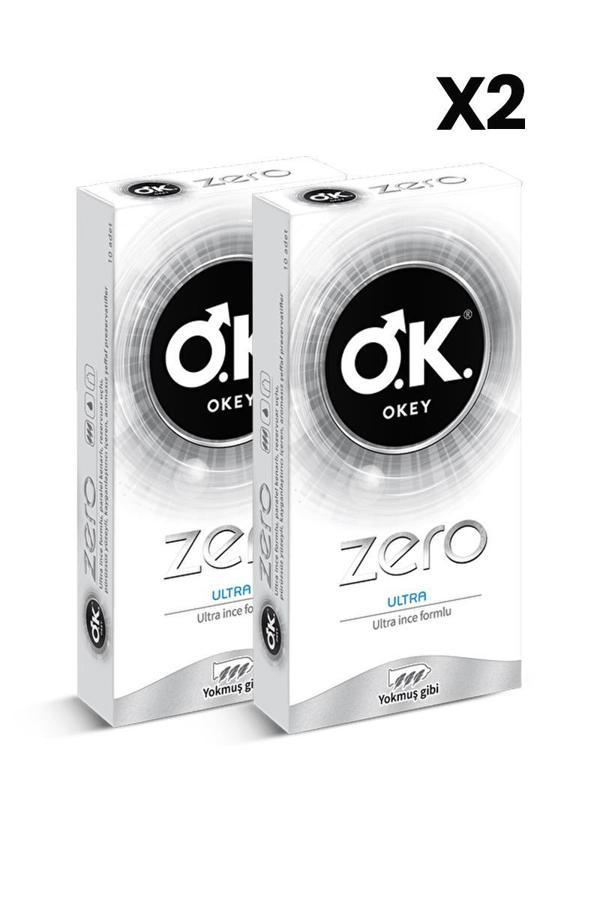 Okey Zero Ultra Prezervatif 10'lu x2 Adet - Image 1