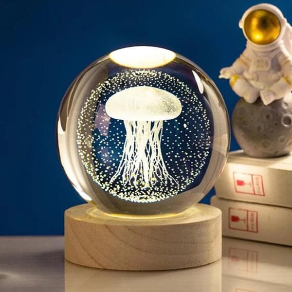 Deniz Anası Işıklı Cam Küre - Image 1