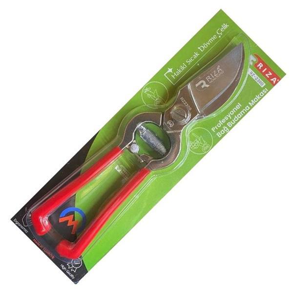 Rıza Sıcak Dövme Çelik Pro Ergonomik Bahçe Bağ Makası 24 cm - Image 1