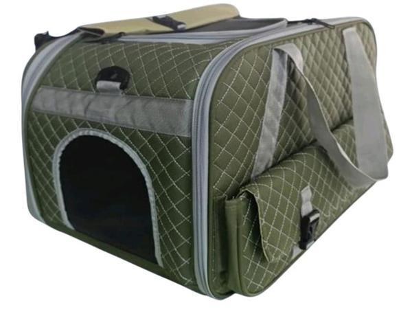 La Vista Lorente Kedi, Küçük Köpek Taşıma Çantası Yeşil 40-40-55cm - Image 1