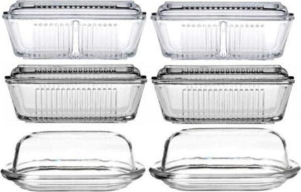 Paşabahçe Basic Frigo 6Lı Cam Kahvaltılık Tereyağlık Seti - Image 1