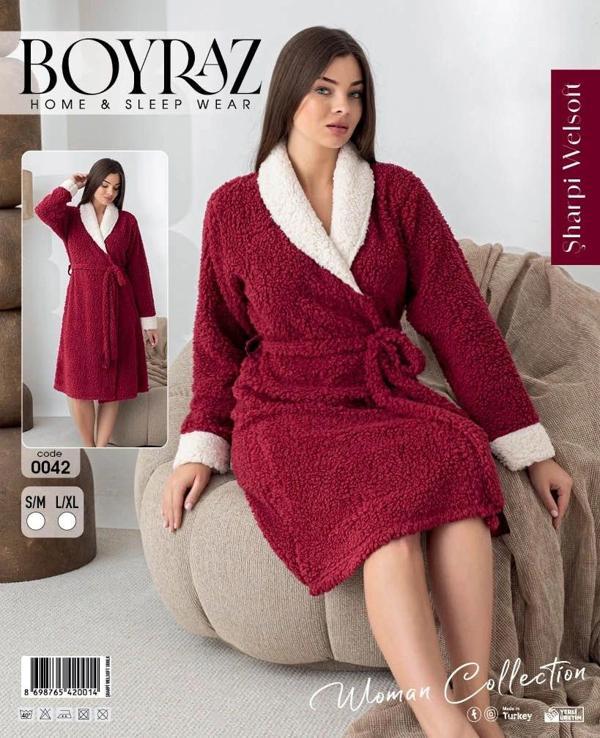 Boyraz 0042 Kadın Sharpi Welsolf Sabahlık - Image 1