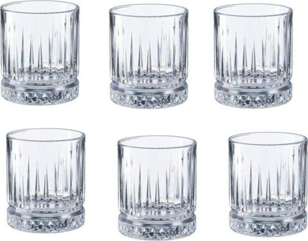 Paşabahçe Beyaz Kristal 6'Lı Kahve Yanı Küçük Su Bardağı - Image 1