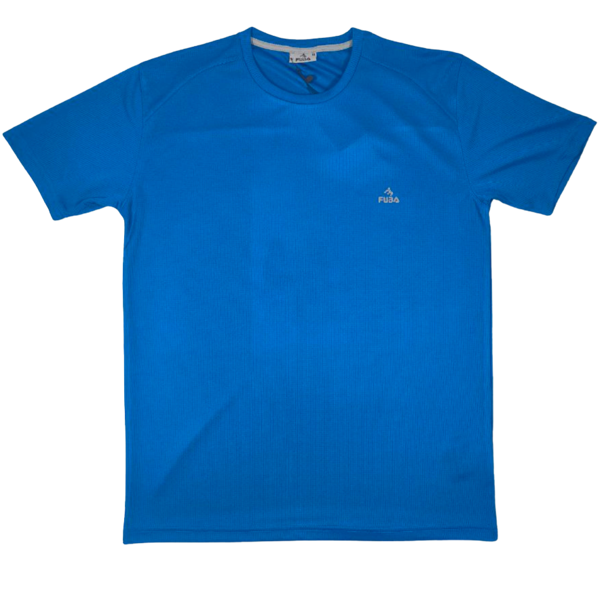 Fuba Erkek Sıfır Yaka Tişört Mavi - Image 1