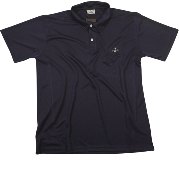 Fuba Erkek Mesh Yakalı Lacivert Tişört - Image 1