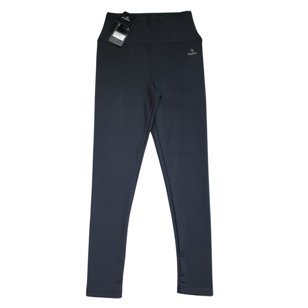 Fuba Kadın Yüksek Bel Siyah Tayt - Image 1