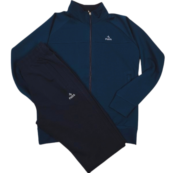 Fuba Çocuk Pamuklu Eşofman Takımı İndigo - Image 1