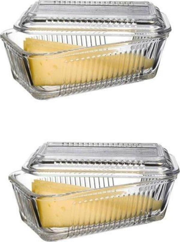 Paşabahçe Frigo Kapaklı Kahvaltılık Tereyağlık Peynirlik 2'Li 072Oa - Image 1