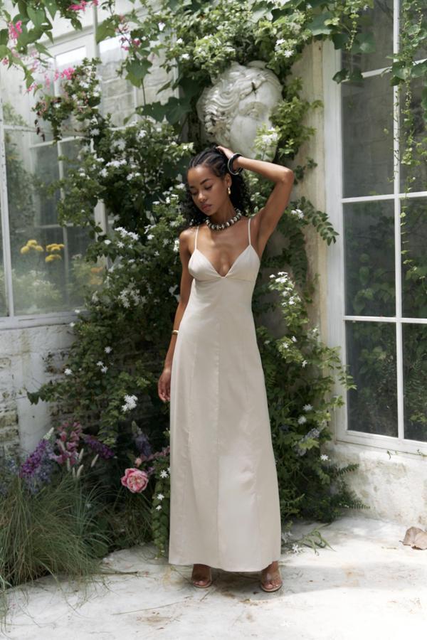 Onella Askılı Taş Uzun Elbise - Image 1