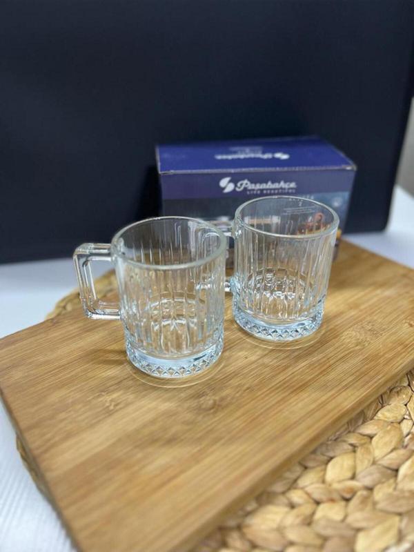 Paşabahçe Yeni Seri Elysia 2 Li Kulplu Bardak-Fincan 250Cc 55432 - Image 1