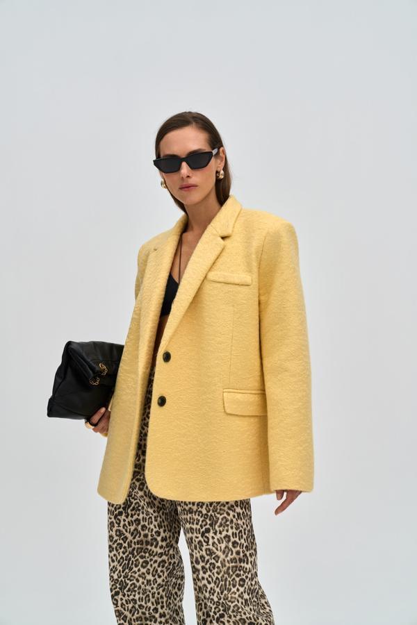 Enzo Sarı Blazer Ceket - Image 1