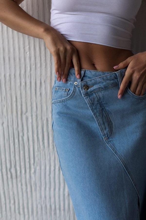 Claris Mavi Cross Kot Etek - Image 1