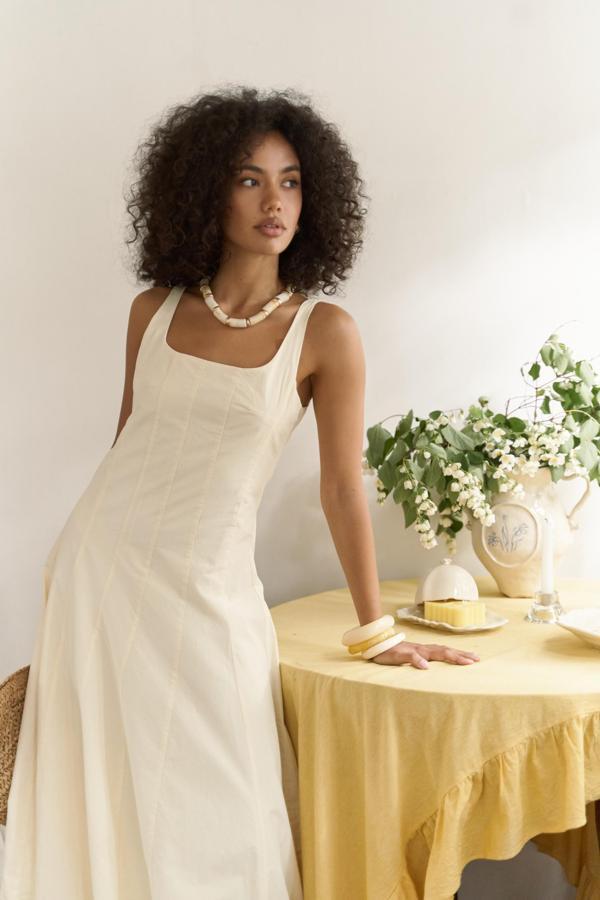 Garda Uzun Sarı Balon Elbise - Image 1