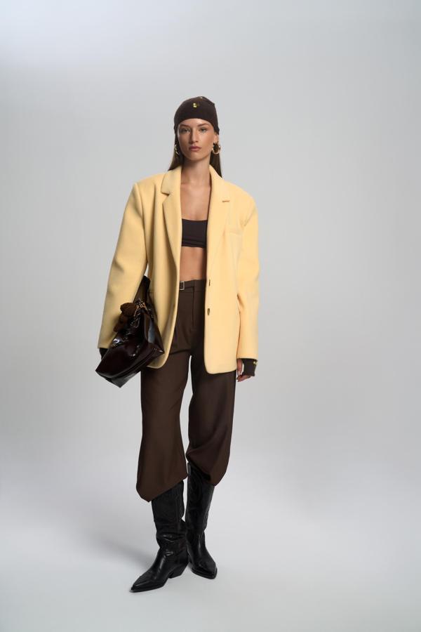 Howell Sarı Blazer Ceket - Image 1