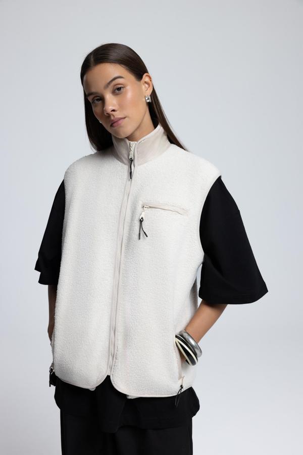 Alberg Bej Salaş Teddy Yelek - Image 1