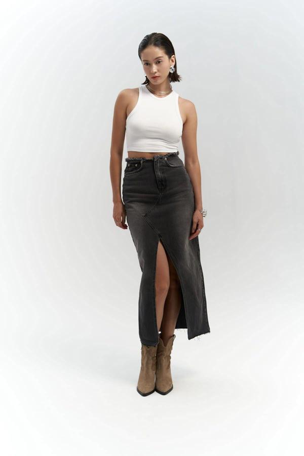 Arket Bel Detay Füme Jean Etek - Image 1