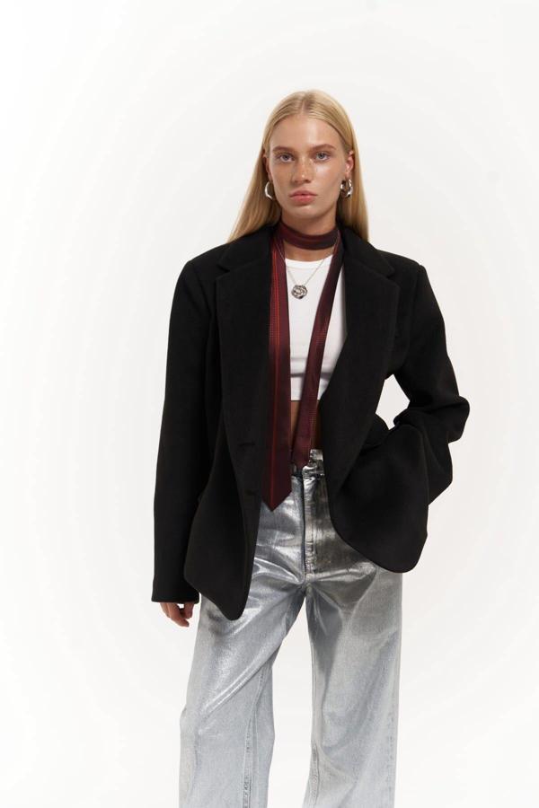 Howell Siyah Blazer Ceket - Image 1