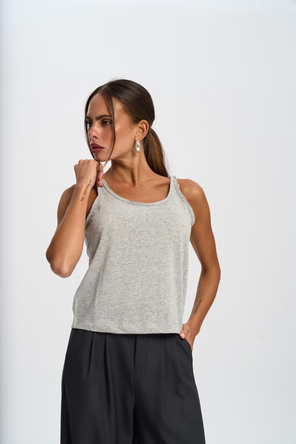 Salnor Basic Gri Crop  - Image 1