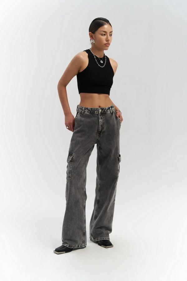 Montes Füme Kargo Jean Pantolon - Image 1