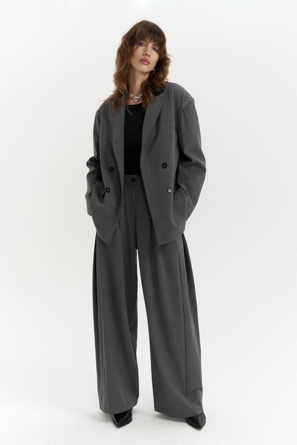 Buller Kemer Detay Füme Pantolon - Image 1