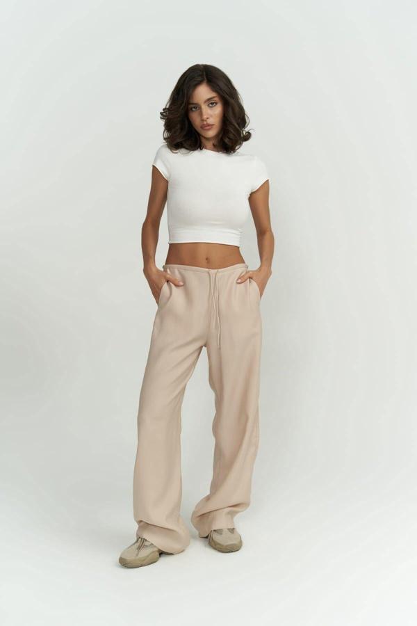 Paris Bej Basic Pantolon - Image 1