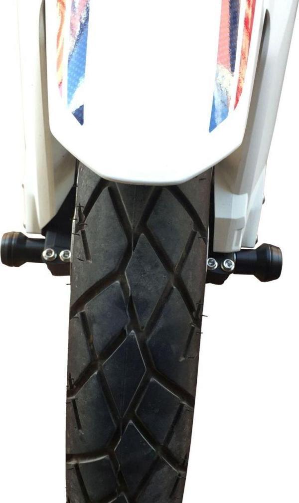 GP Kompozit Honda Africa Twin CRF1000L / CRF1100L L1/L2/L4 2016-2023 Uyumlu Aks Koruma Takoz Seti Siyah - Image 1