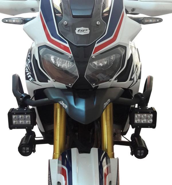 GP Kompozit Honda Africa Twin CRF1000L 2016-2019 Uyumlu Far Koruma Şeffaf - Image 1