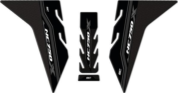 GP Kompozit Honda NC 750 X 2021-2023 Uyumlu Tank Pad Seti Siyah - Image 1