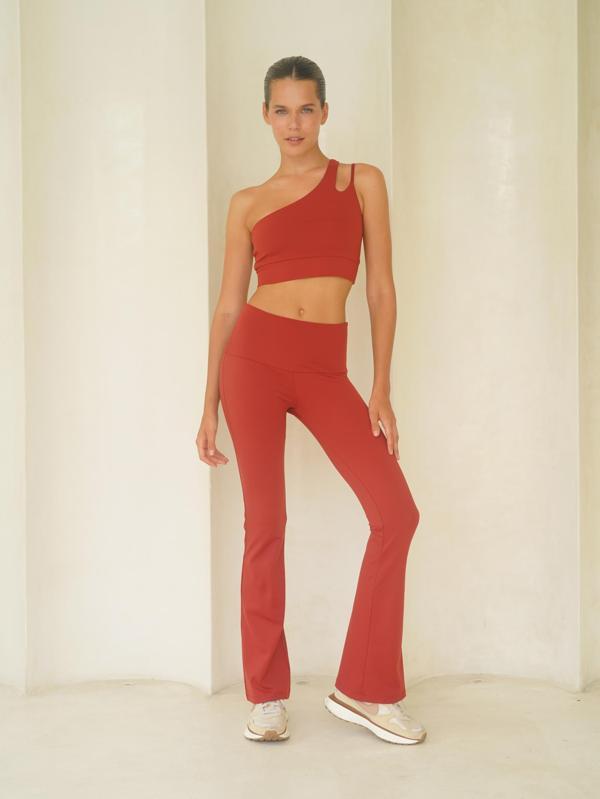 Asana Geniş Paça Spor Bordo Pantolon - Image 1