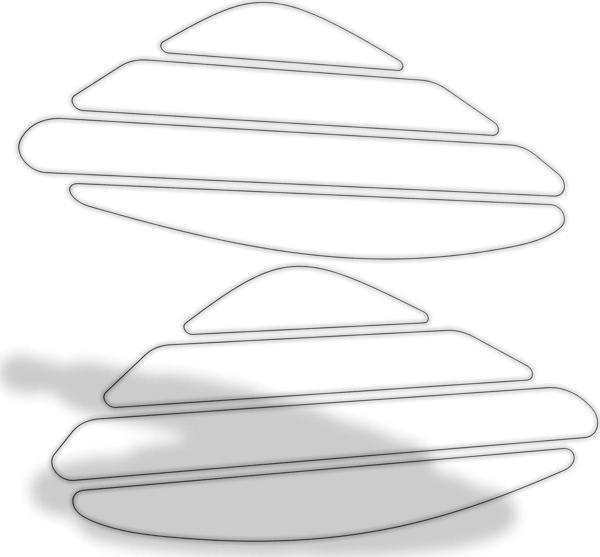 GP Kompozit Universal Yan Pad Çizgisel Şeffaf - Image 1