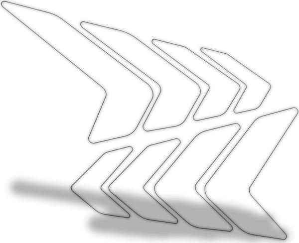 GP Kompozit Universal Yan Pad Yön Şeffaf - Image 1