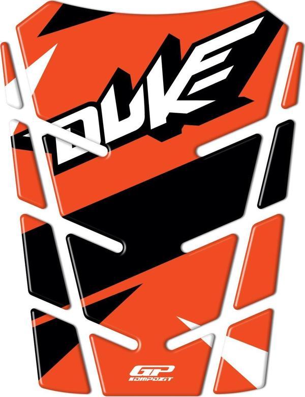 GP Kompozit KTM Duke 2011-2023 Uyumlu Tank Pad Turuncu - Image 1