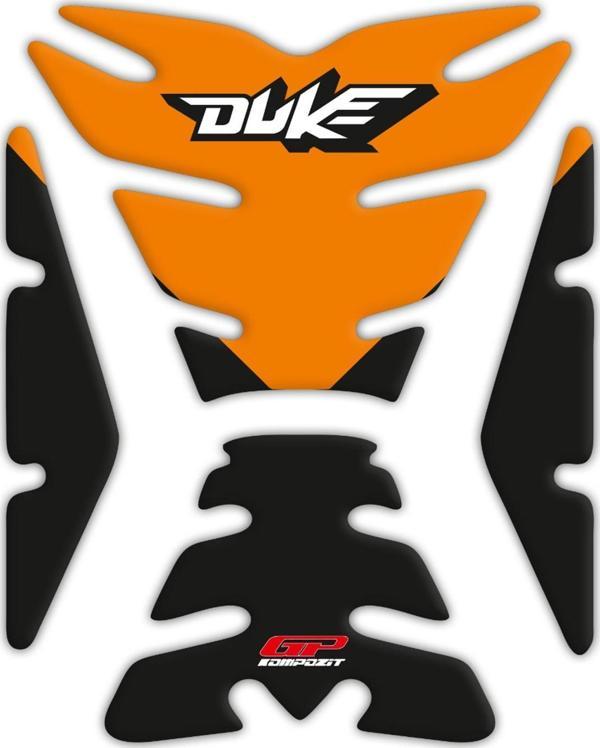 GP Kompozit KTM Duke 250 2011-2023 Uyumlu Tank Pad Seti Turuncu - Image 1