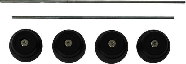 GP Kompozit Yamaha MT-07 2014-2023 Uyumlu Ön Arka Aks Koruma Takoz Seti Siyah - Image 1