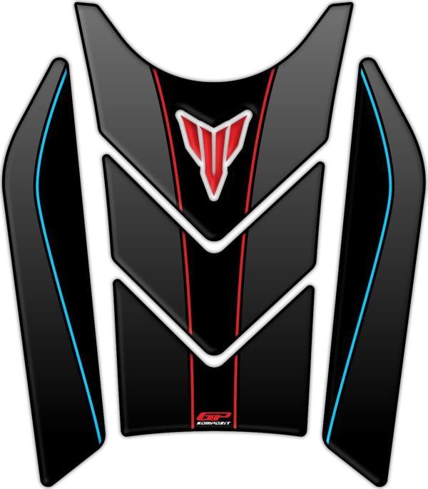 GP Kompozit Yamaha MT-07 2021-2023 Uyumlu Tank Pad Seti Kırmızı-Gri - Image 1