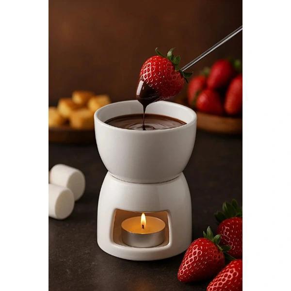 Porselen Fondü Seti - Image 1